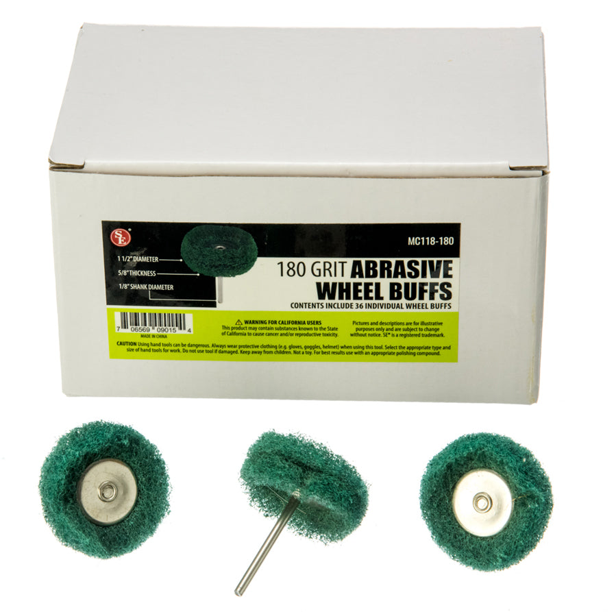 36 pc Box- Abrasive Wheel Buffs
