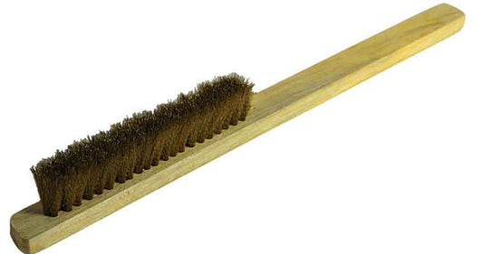 9.5" 3 Soft Brass Bristle Brush, 5/8'' High