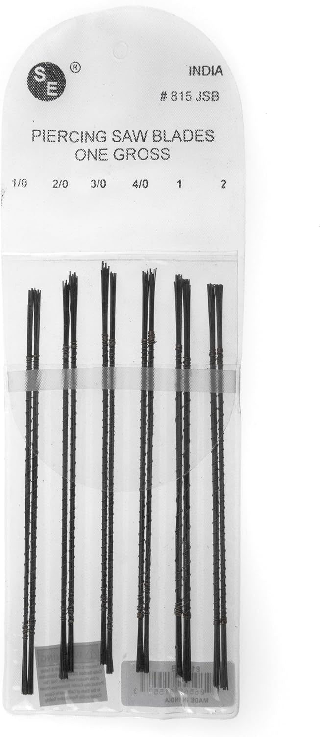 Juego de sierra para joyero profesional 3 en 1: sierra profesional, 144 hojas y pasador de madera con abrazadera