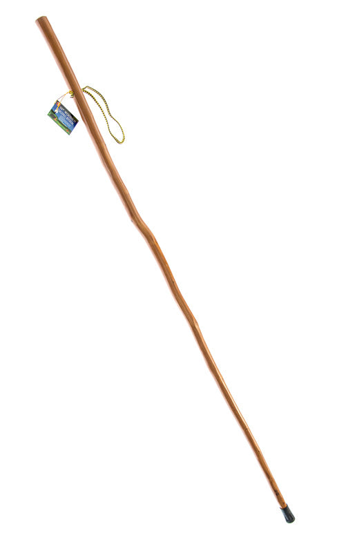 Bastón para caminatas o senderismo de 50" de cuerpo liso y resistente con punta de goma reforzada con metal para una mejor tracción