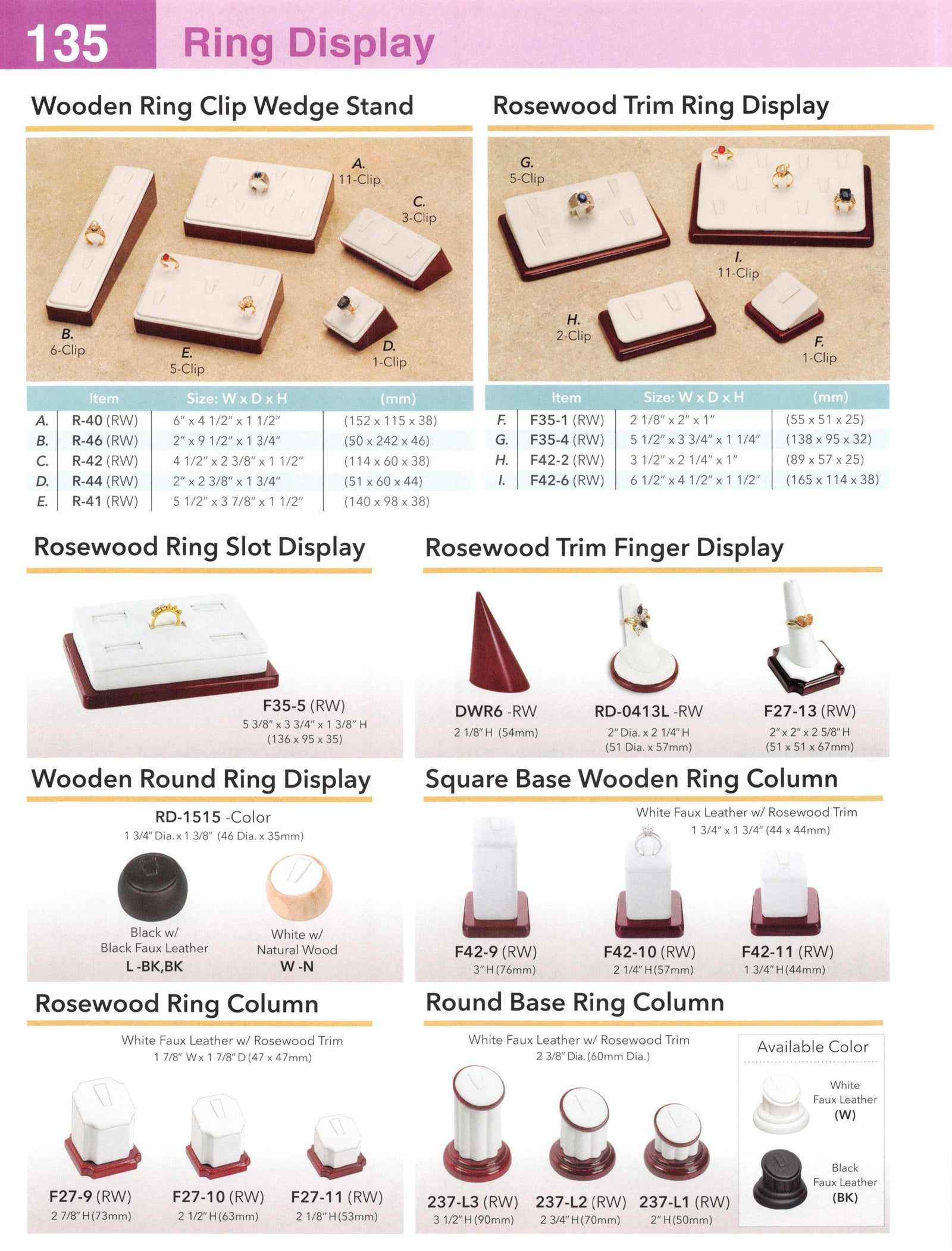 Catalog page — Round Base Ring Column
