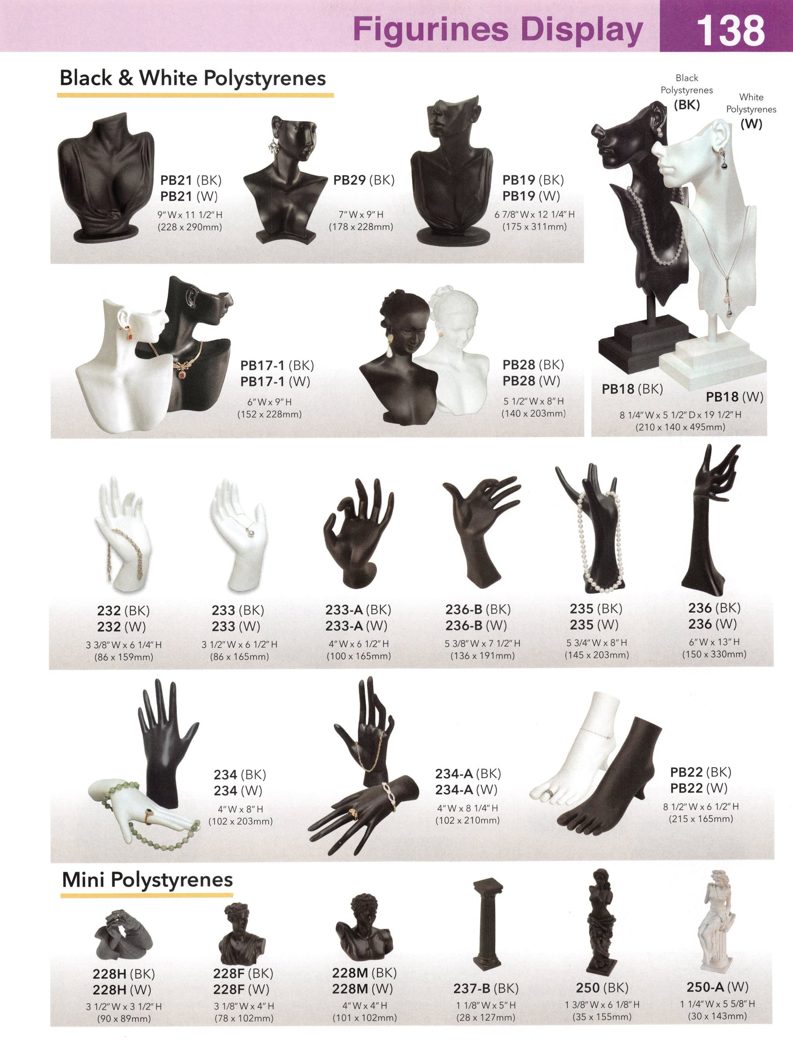 Catalog page — Female Figure Sculpture