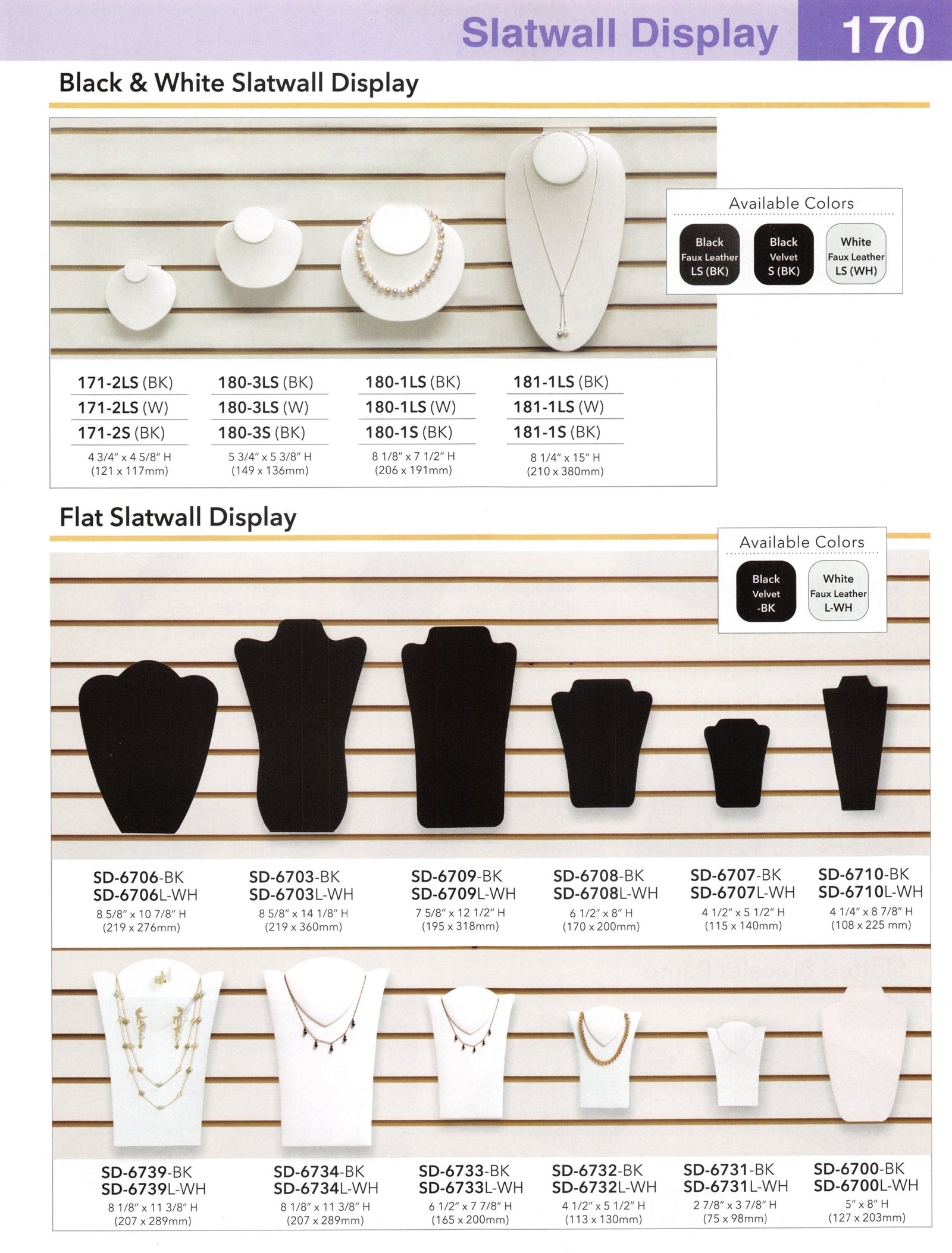 Catalog page — Flat Slatwall Display