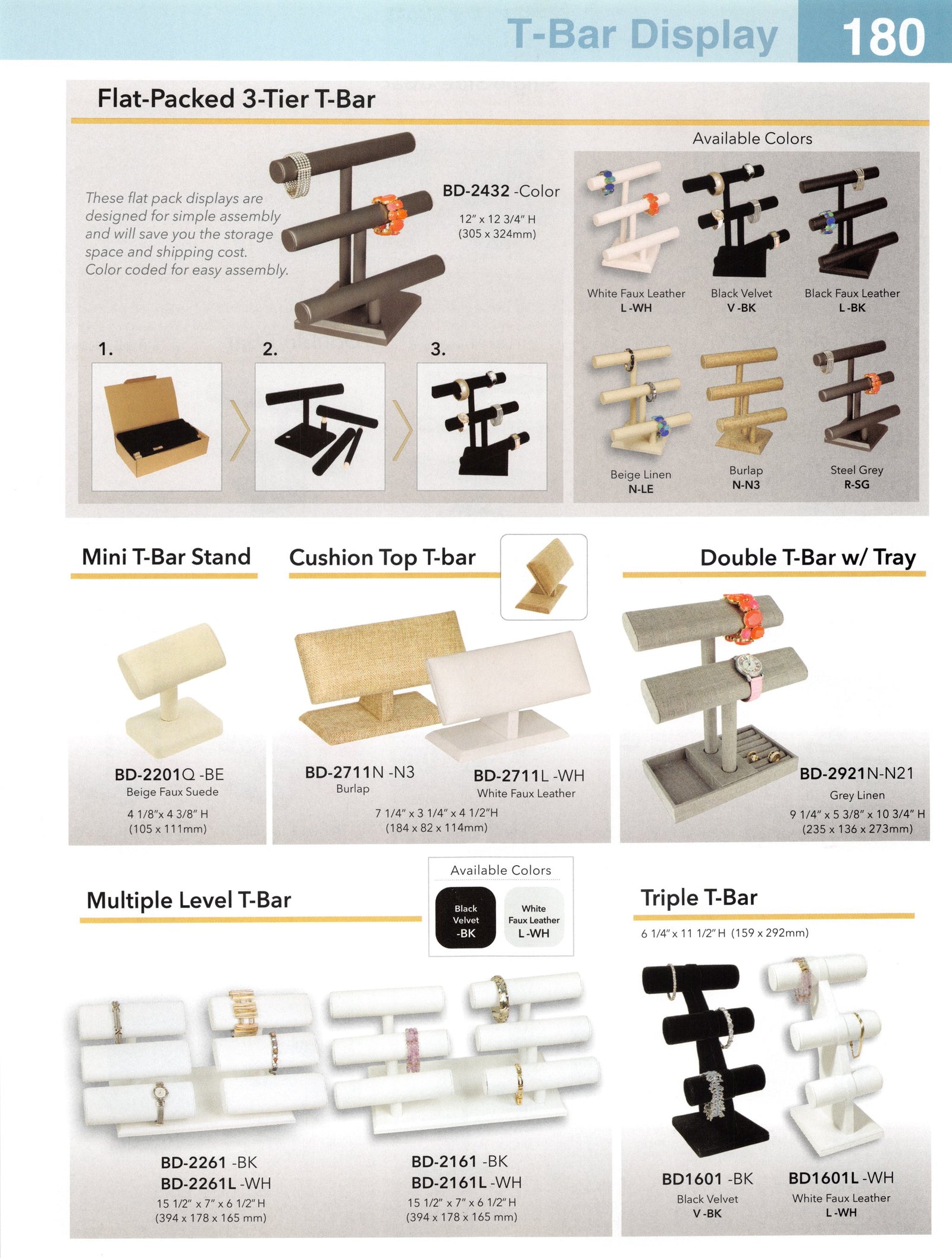 Catalog page — Triple T-Bar