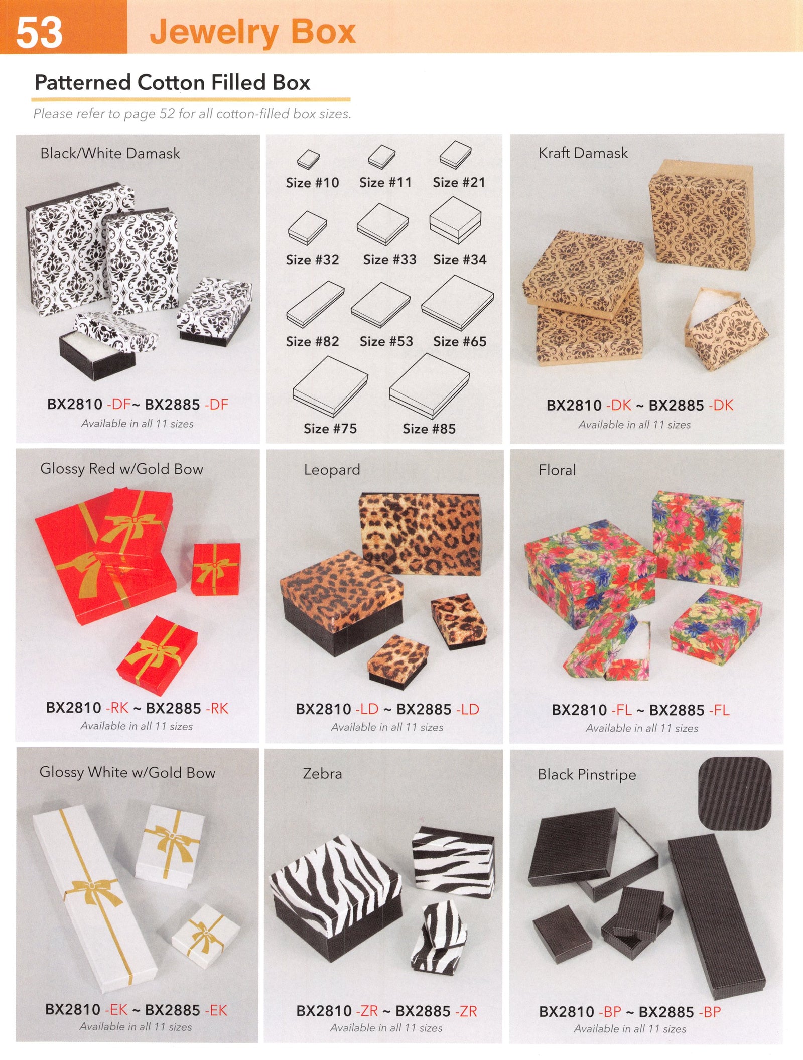 Catalog page — Patterned Cotton-Filled