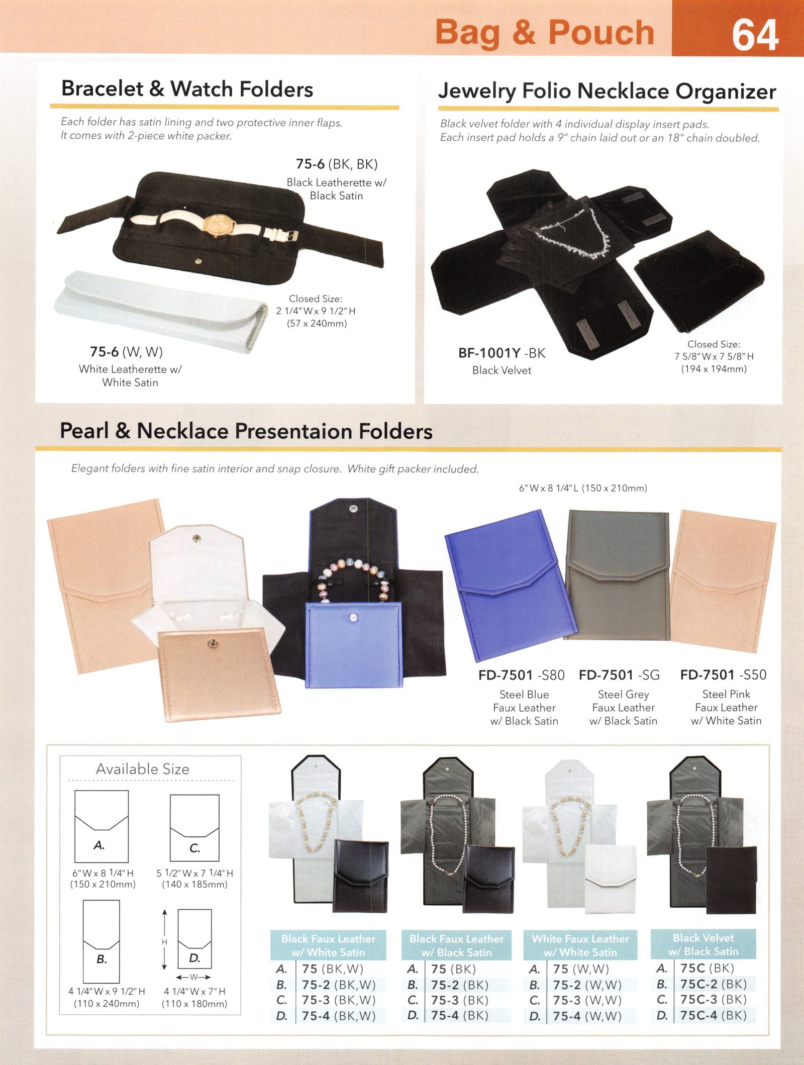 Catalog page — Presentation Folders