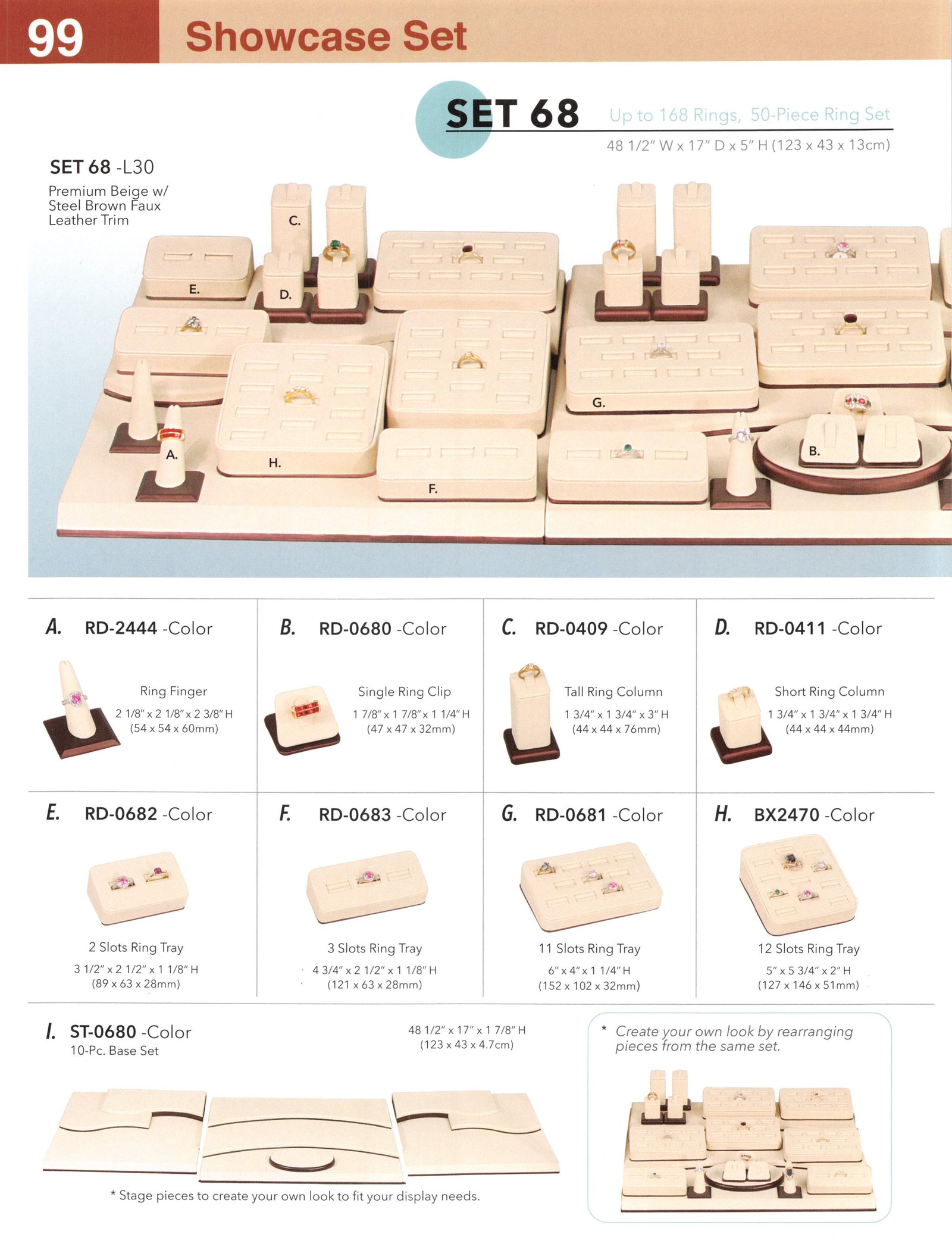 Catalog page — Finger Ring Stand — Square Base