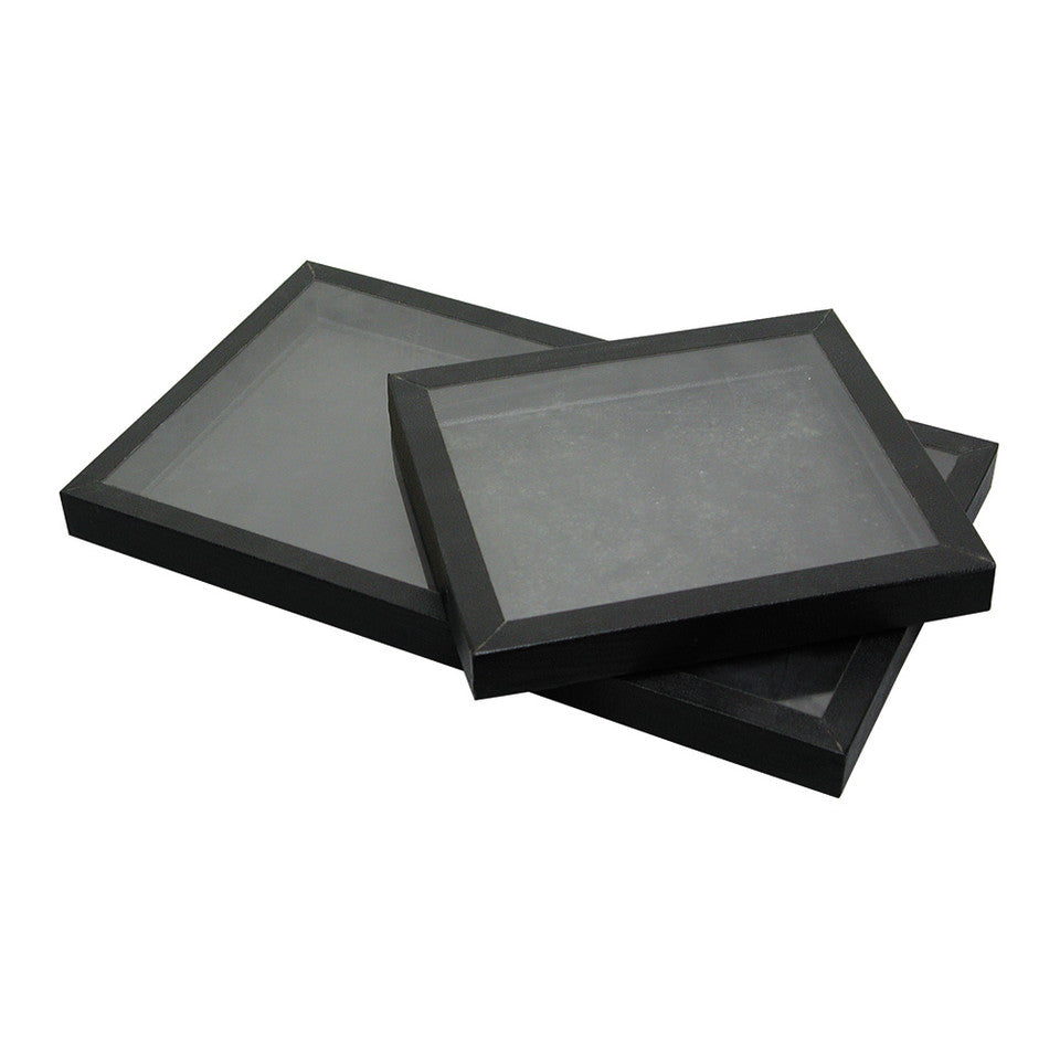 Estuches con tapa superior de acrílico