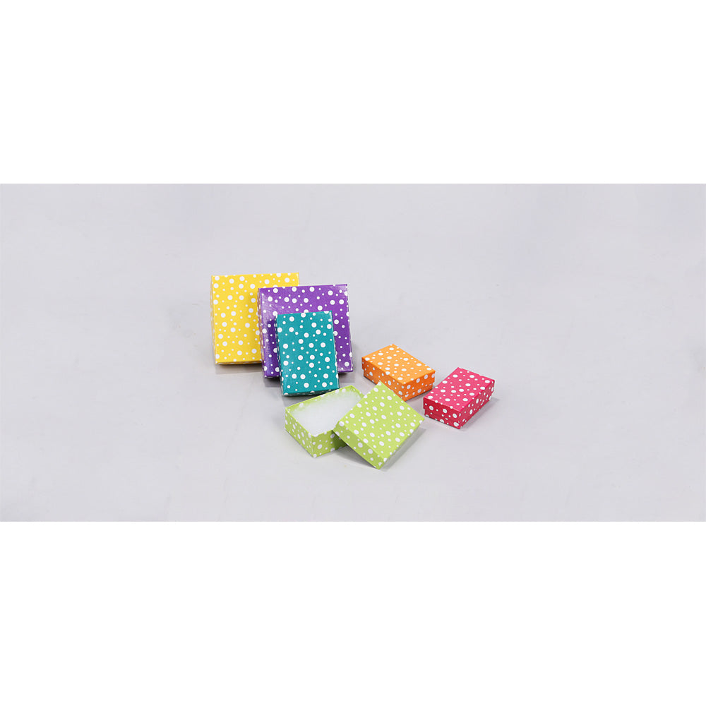 Assorted Color Cotton-Filled Boxes