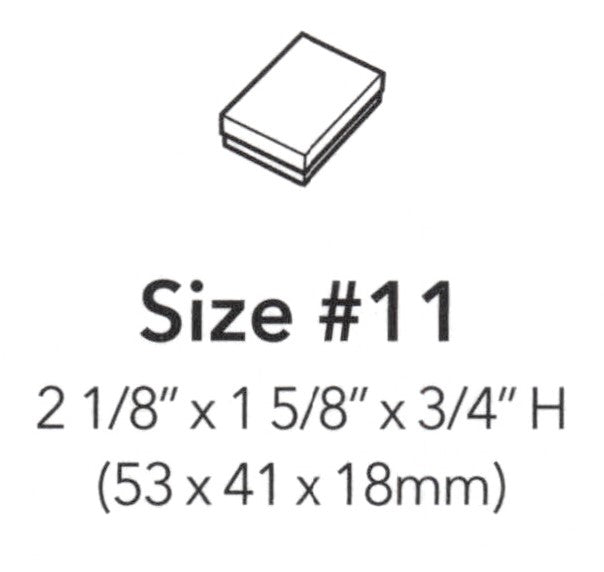 Box Cotton Filled #11 2 1/8 x 1 5/8 x 3/4