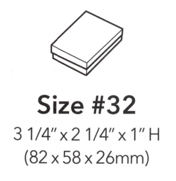 Box Cotton Filled #32 3 1/4 x 2 1/4 x 1
