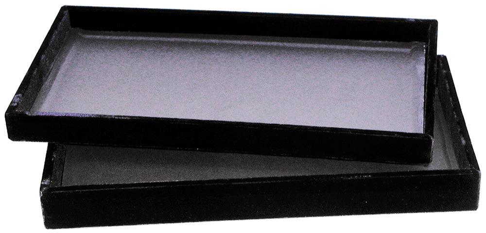 Deluxe Black Velvet Trays — 14 3/4 x 8 1/4 x 1 1/2" (37 x 21 x 4cm) — Black Velvet