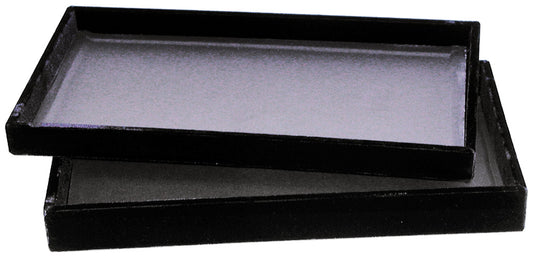 Deluxe Black Velvet Trays — 14 3/4 x 8 1/4 x 1 1/2" — Black Velvet
