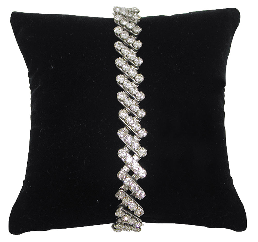 Display Pillow — 5 x 5" (127 x 127mm) — Black Faux Leather