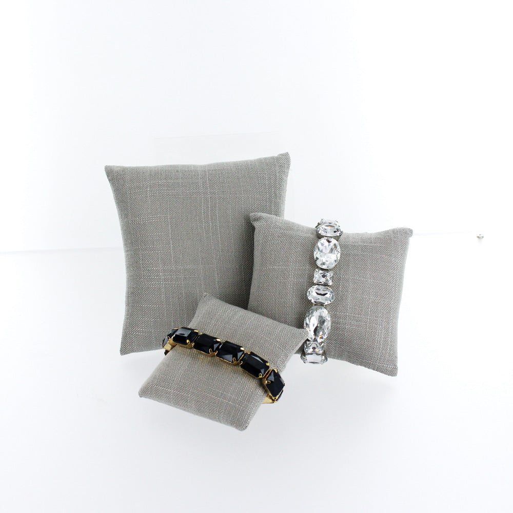 Display Pillow — 5 x 5" (127 x 127mm) — Grey Linen