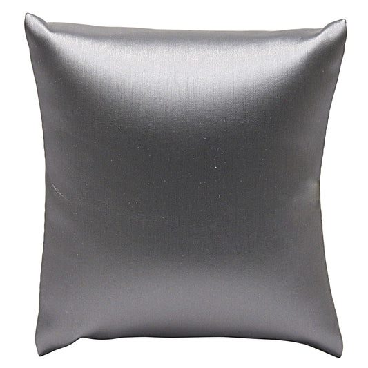 Display Pillow — 5 x 5" — Steel Grey Faux Leather