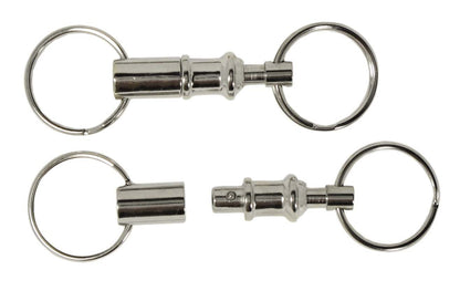 12-Pieces on card -Premium Quality Pull Apart Key Ring (Brass Body)