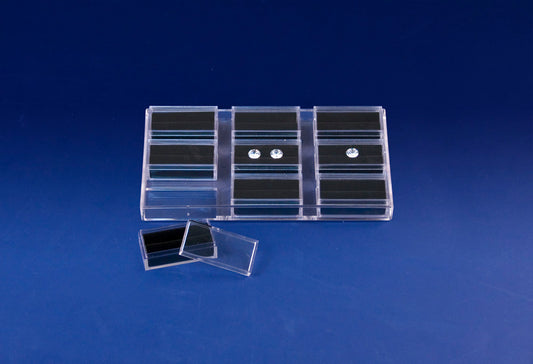 Acrylic Trays with Gem Boxes — Black Foam