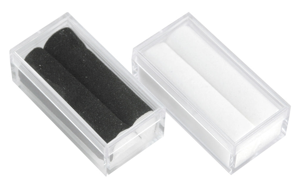 Rectangular Gem Boxes — Black Foam