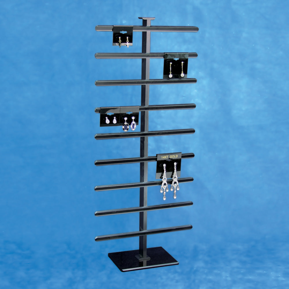 Hanging Earring Card Stand — Black Bar