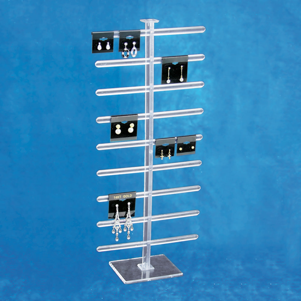 Hanging Earring Card Stand — Clear Bar