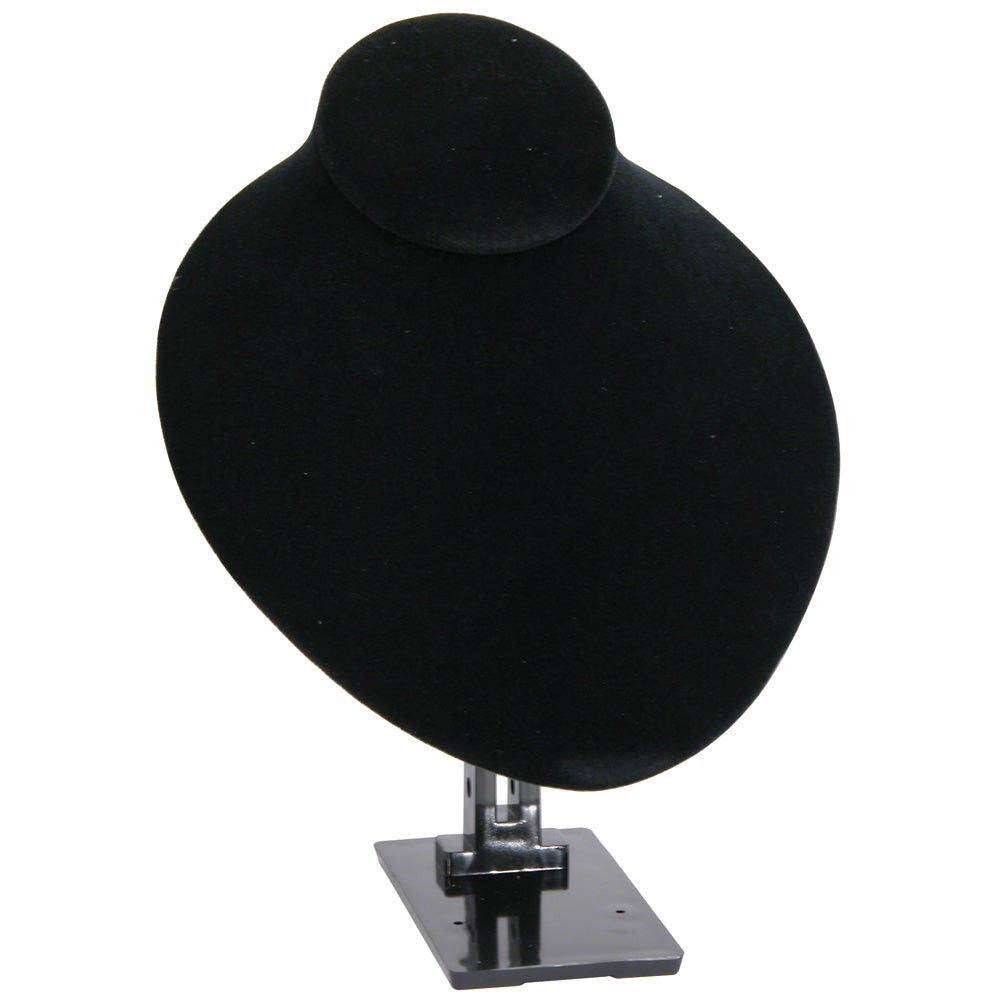 Adjustable Necklace Display Stand — Bust Styles — Medium Bust — Black Velvet