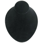 Oval Shape Lay-Down Bust — 6 3/4 x 8 x 3 1/2" H — Black Velvet