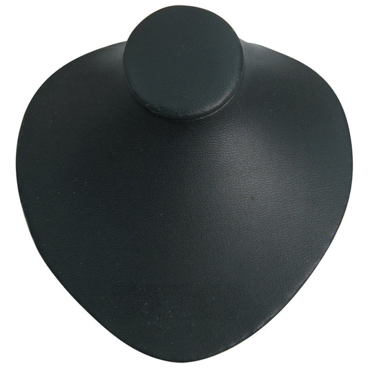 Black & White Slatwall Display — 4 3/4 x 4 5/8" H — Black Faux Leather