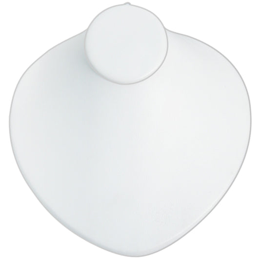 Black & White Slatwall Display — 4 3/4 x 4 5/8" H — White Faux Leather