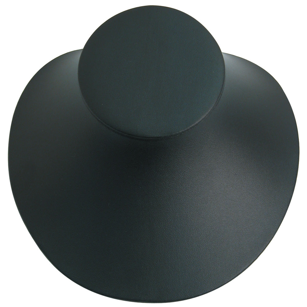 Black & White Slatwall Display — 8 1/8 x 7 1/2" H (206 x 191mm) — Black Faux Leather