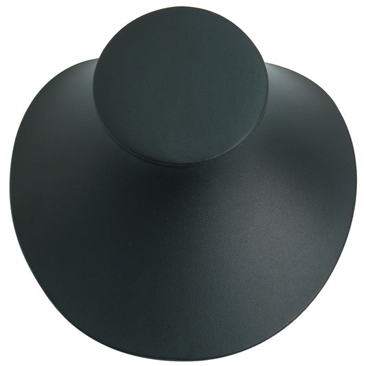 Black & White Slatwall Display — 8 1/8 x 7 1/2" H — Black Faux Leather