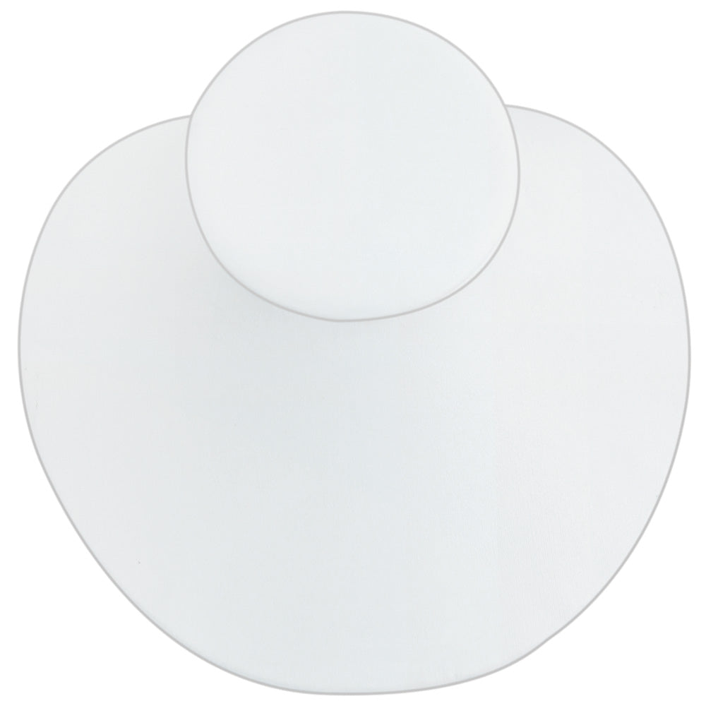 Black & White Slatwall Display — 8 1/8 x 7 1/2" H (206 x 191mm) — White Faux Leather