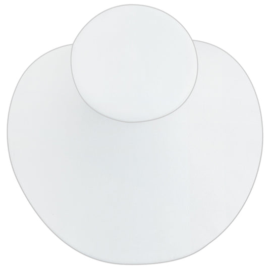 Black & White Slatwall Display — 8 1/8 x 7 1/2" H — White Faux Leather