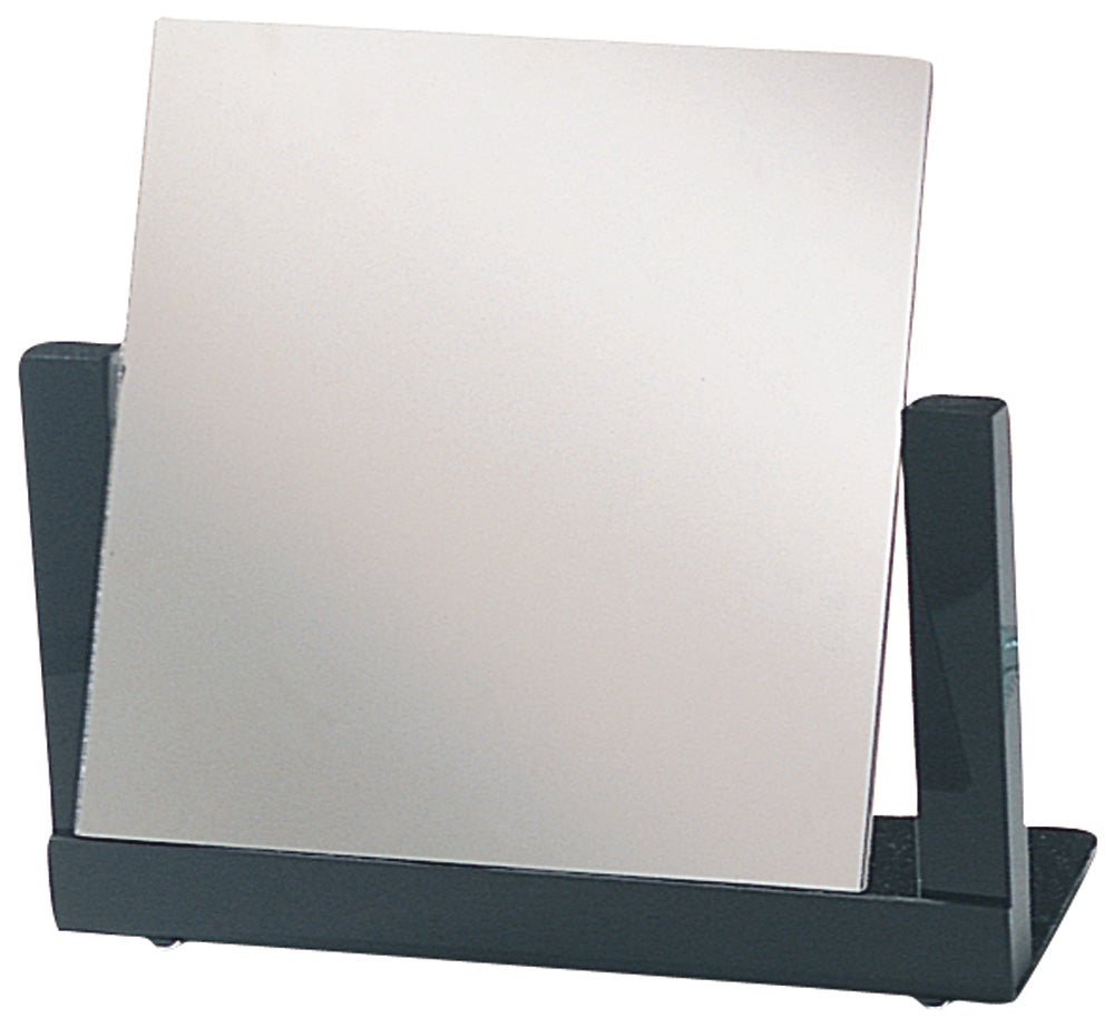 Square Glass Mirror — Black Acrylic Frame