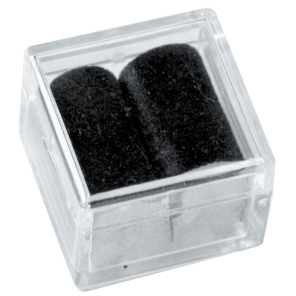 Square Gem Jars — Black Foam