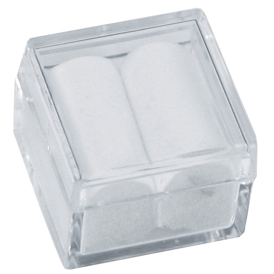 Square Gem Jars — White Foam