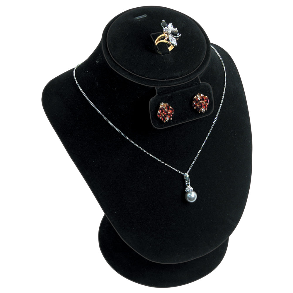 Combination Neckforms — Base Pad — 8 1/4" H — Black Velvet