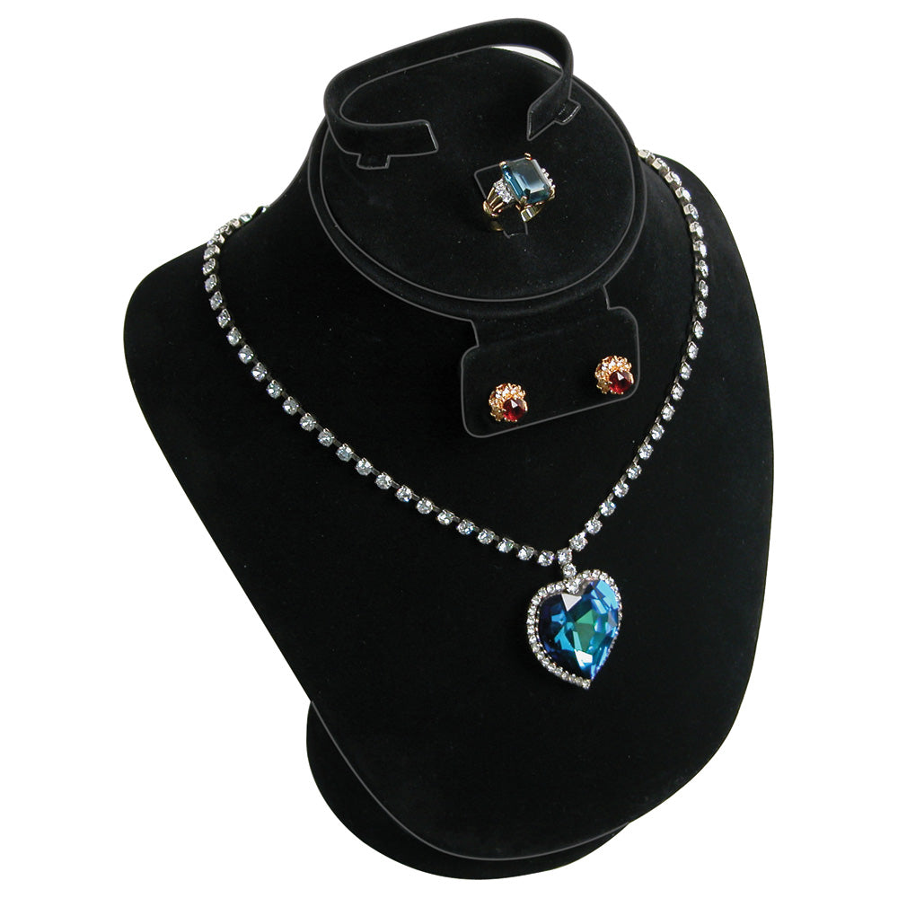 Combination Neckforms — Base Pad — 9 1/4" H — Black Velvet
