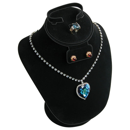 Combination Neckforms — Base Pad — 9 1/4" H — Black Velvet