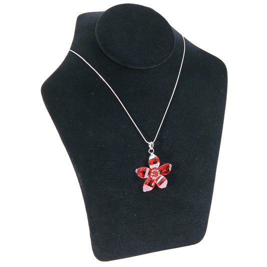 Contoured Necklace Display — Black Velvet