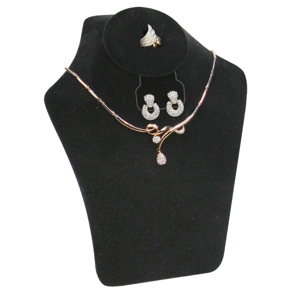 Combination Neckforms — Base Pad — 10 5/8" H — Black Velvet