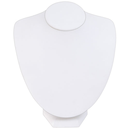 Versatile Neckform Display — White Faux Leather