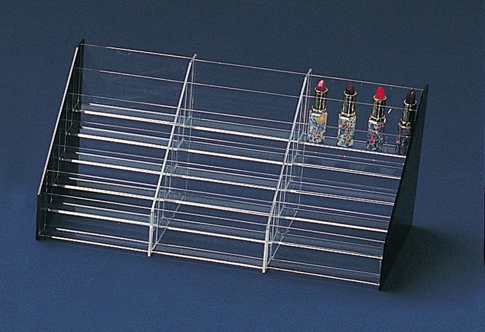 Lipstick Displays — 6-Tier — 18 x 7 5/8 x 7 3/8" H — Clear