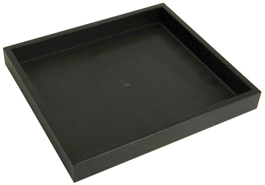 Stackable Plastic Trays — 7 1/4 x 8 1/4 x 1" — Black