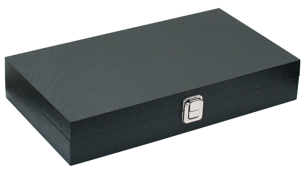 Watch Cases with 18 Collars — Solid Top — Black