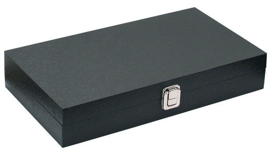 Watch Cases with 18 Collars — Solid Top — Black
