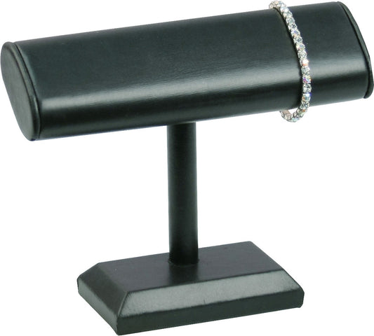 Oval Shape T-Bar — C — 10 1/4 x 10 1/4" H (260 x 260mm) — Black Faux Leather