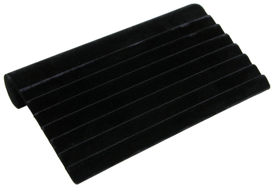 Slotted Bracelet Ramp — 7 Slot — 11 x 7 1/8 x 1 3/4" H — Black Velvet