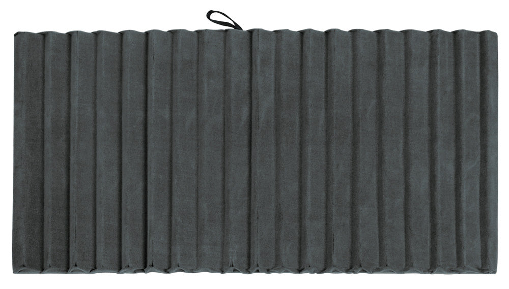 18-Slotted Tray Insert — Black Faux Leather