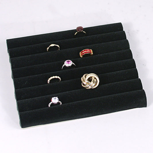 Continuous-Slot Ring Inserts — 7 3/4 x 6 3/4" — Black Velvet